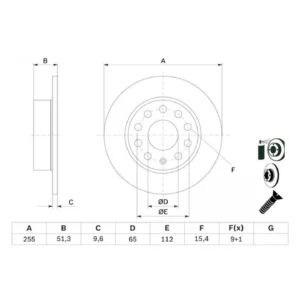 Brake Disc BOSCH 0 986 479 099