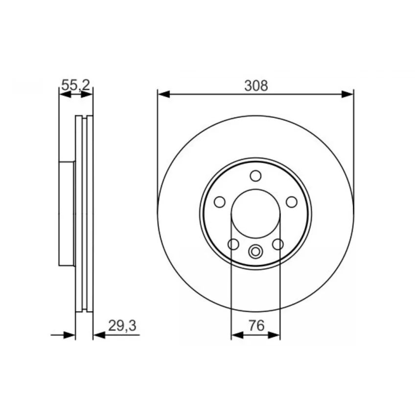 Brake Disc BOSCH 0 986 479 R84