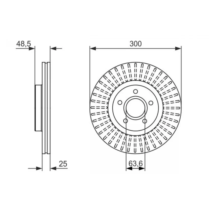 Brake Disc BOSCH 0 986 479 956