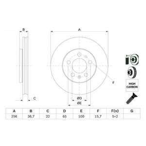 Brake Disc BOSCH 0 986 478 853
