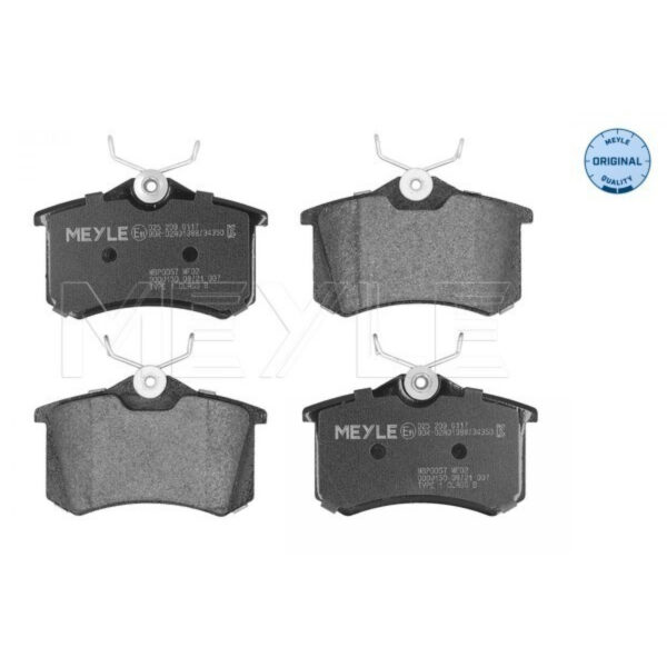 Brake Pad Set, disc brake MEYLE 025 209 6117