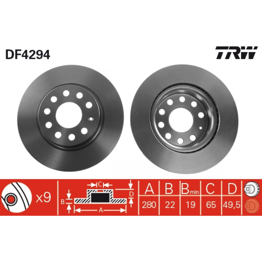 Brake Disc TRW DF4294