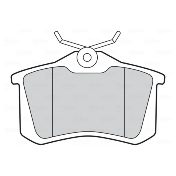 Brake Pad Set, disc brake VALEO 301463