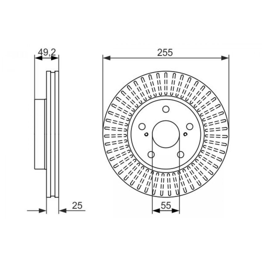 Brake Disc BOSCH 0 986 479 663