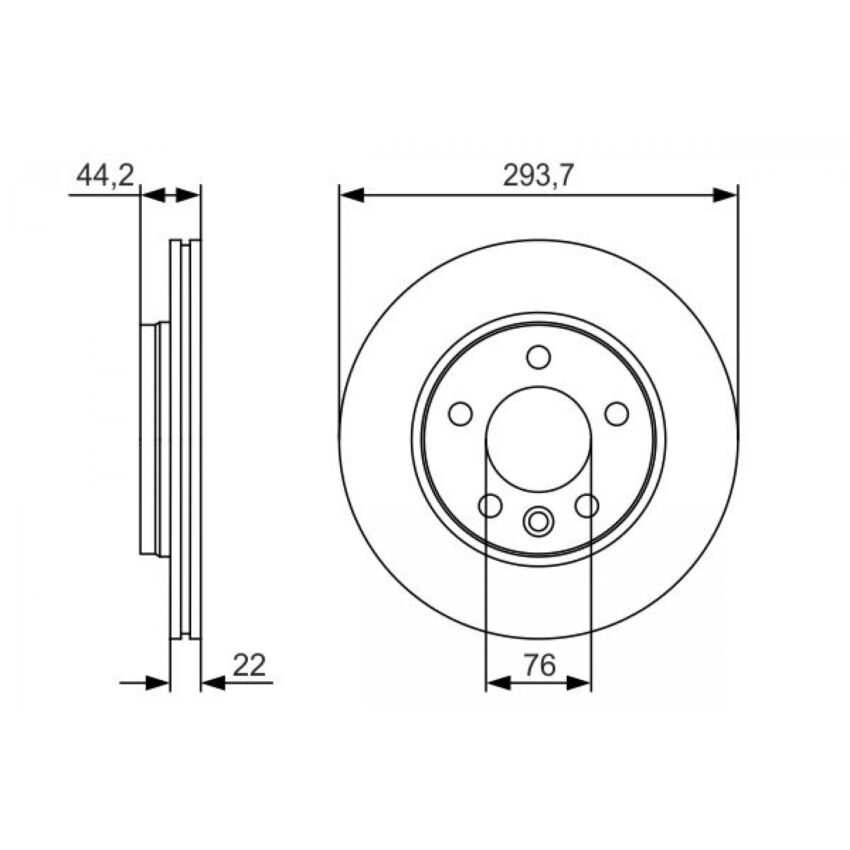 Brake Disc BOSCH 0 986 479 S06