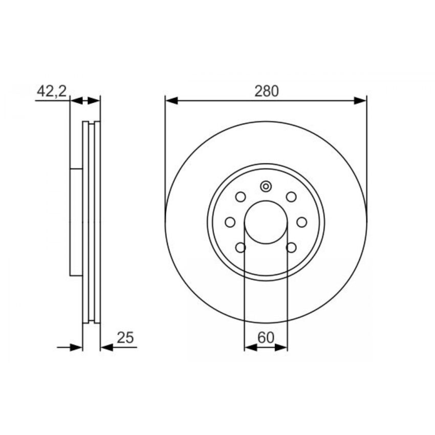 Brake Disc BOSCH 0 986 479 S55