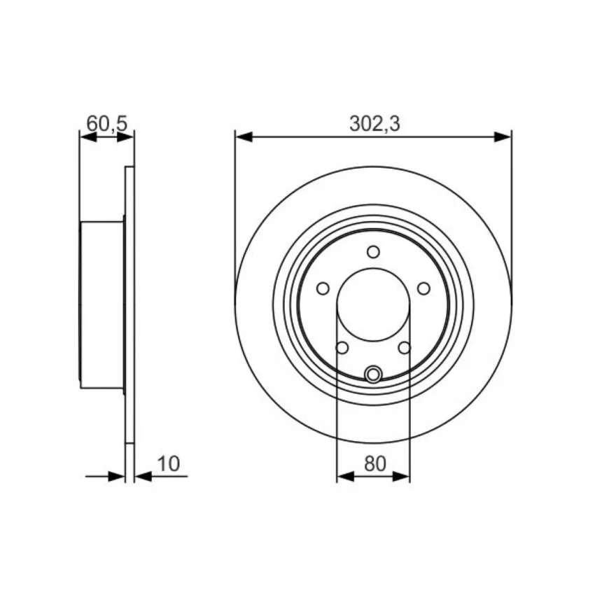 Brake Disc BOSCH 0 986 479 R07