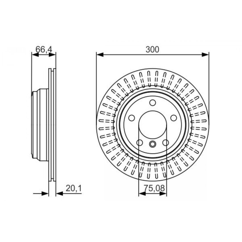 Brake Disc BOSCH 0 986 479 045