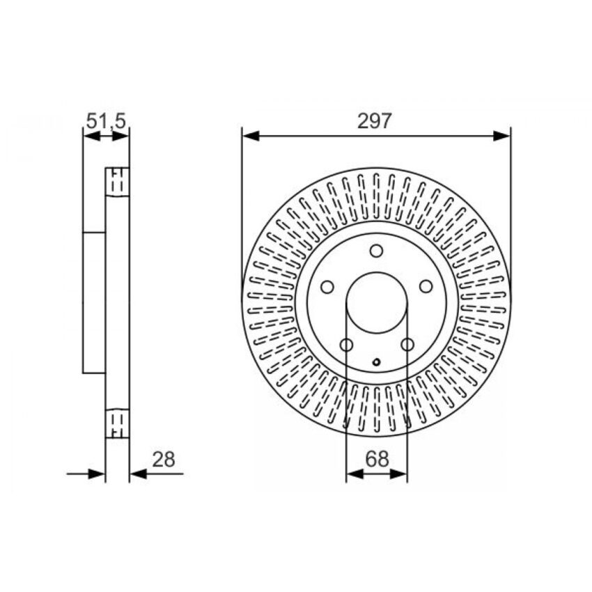 Brake Disc BOSCH 0 986 479 B15