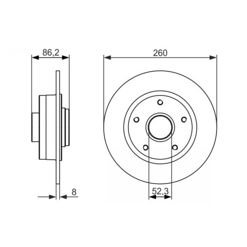Brake Disc BOSCH 0 986 479 684