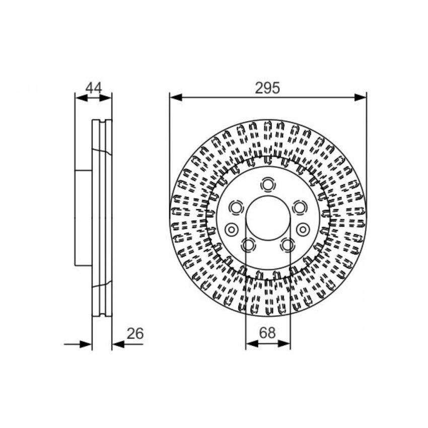 Brake Disc BOSCH 0 986 479 D16