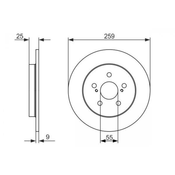 Brake Disc BOSCH 0 986 479 721