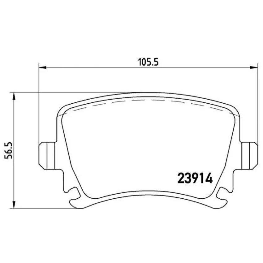 Brake Pad Set, disc brake BREMBO P 85 073