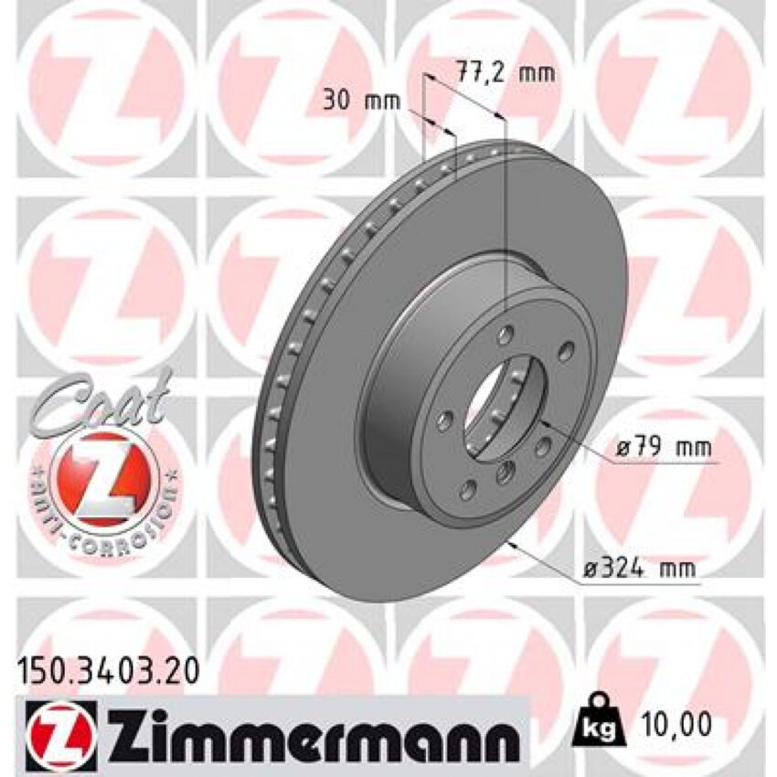 Brake Disc ZIMMERMANN 150.3403.20