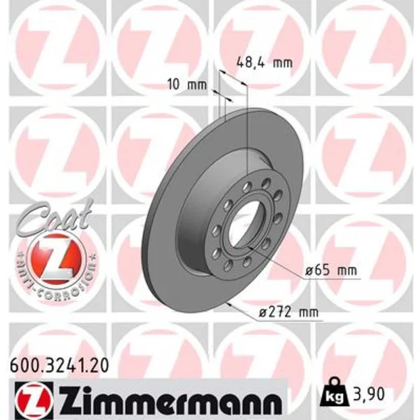 Brake Disc ZIMMERMANN 600.3241.20