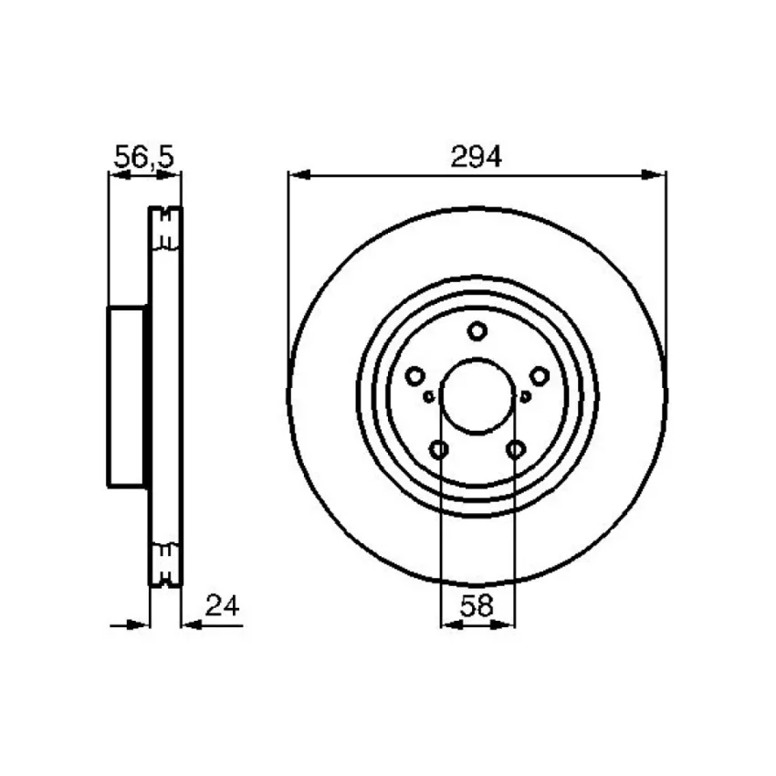Brake Disc BOSCH 0 986 478 977