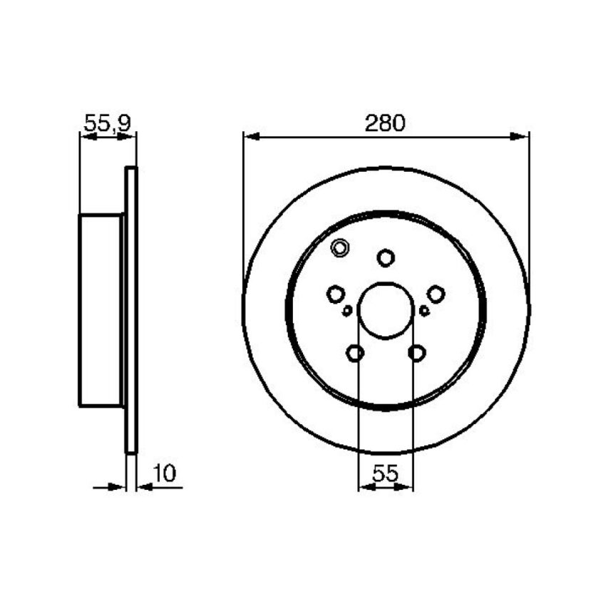 Brake Disc BOSCH 0 986 479 242
