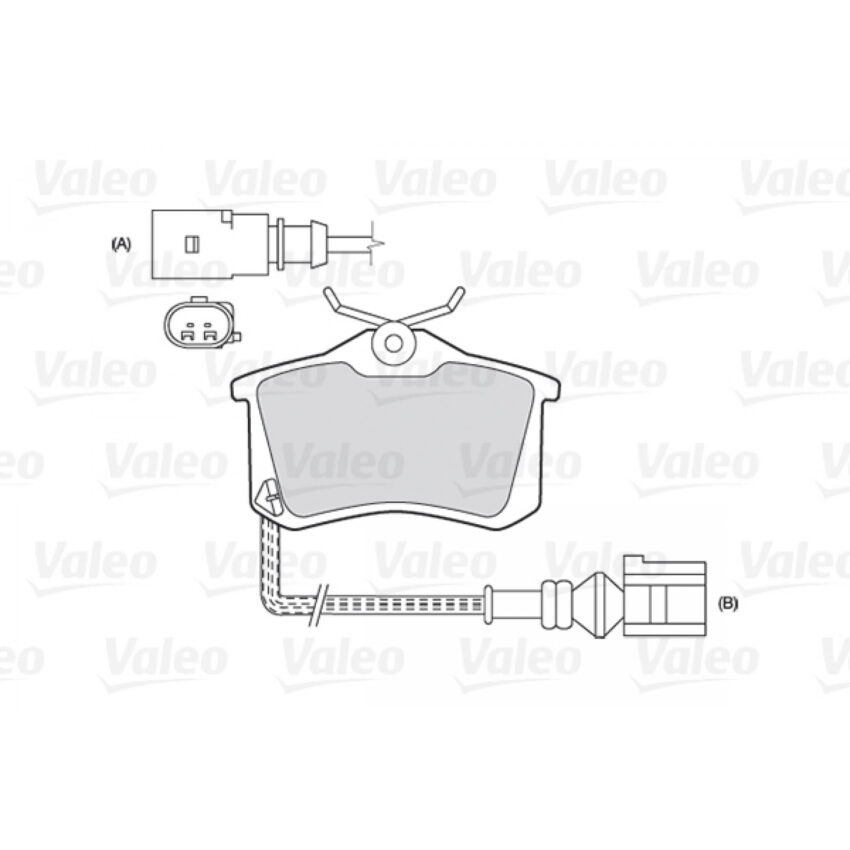 Brake Pad Set, disc brake VALEO 301180