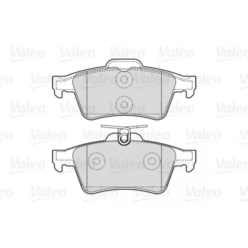 Brake Pad Set, disc brake VALEO 301783