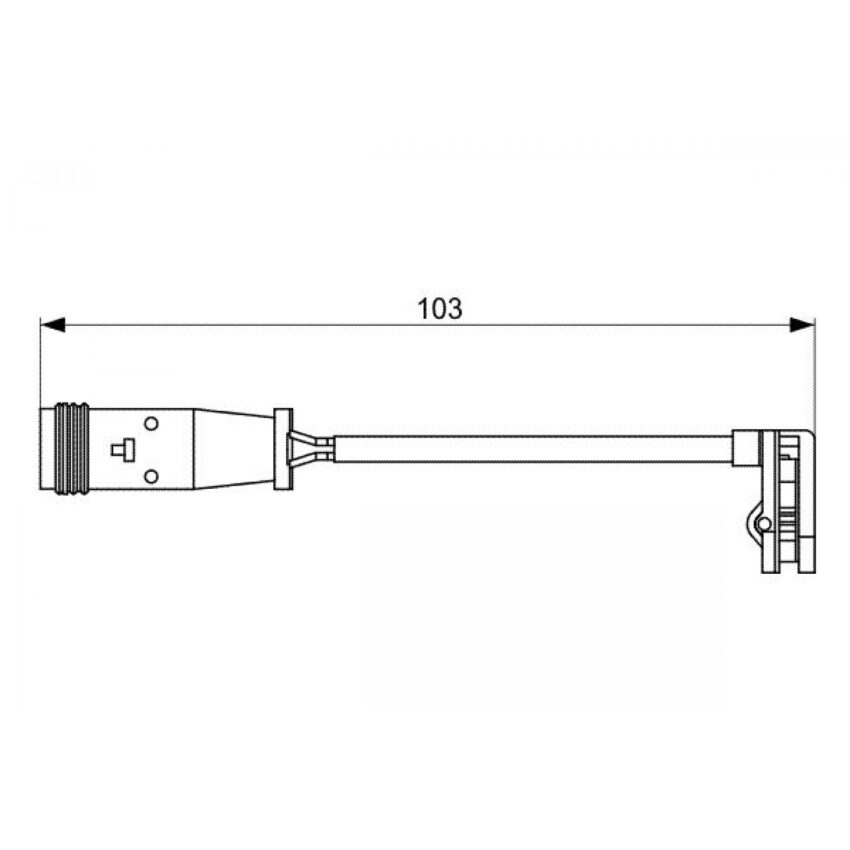 Warning Contact, brake pad wear BOSCH 1 987 473 037