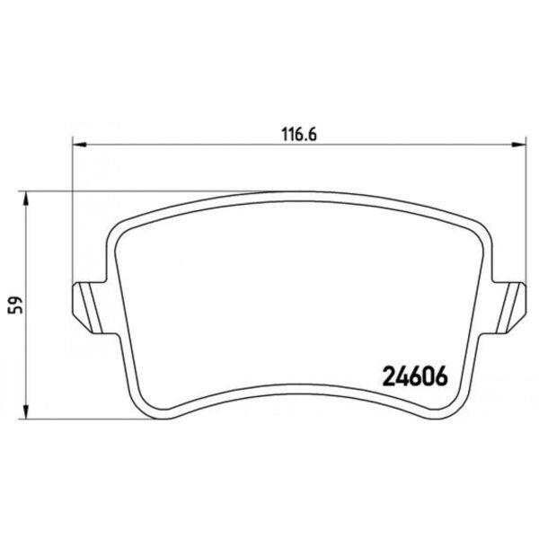 Brake Pad Set, disc brake BREMBO P 85 099