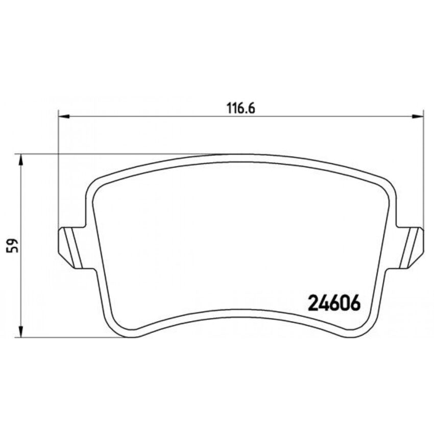 Brake Pad Set, disc brake BREMBO P 85 099