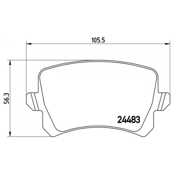Brake Pad Set, disc brake BREMBO P 85 109