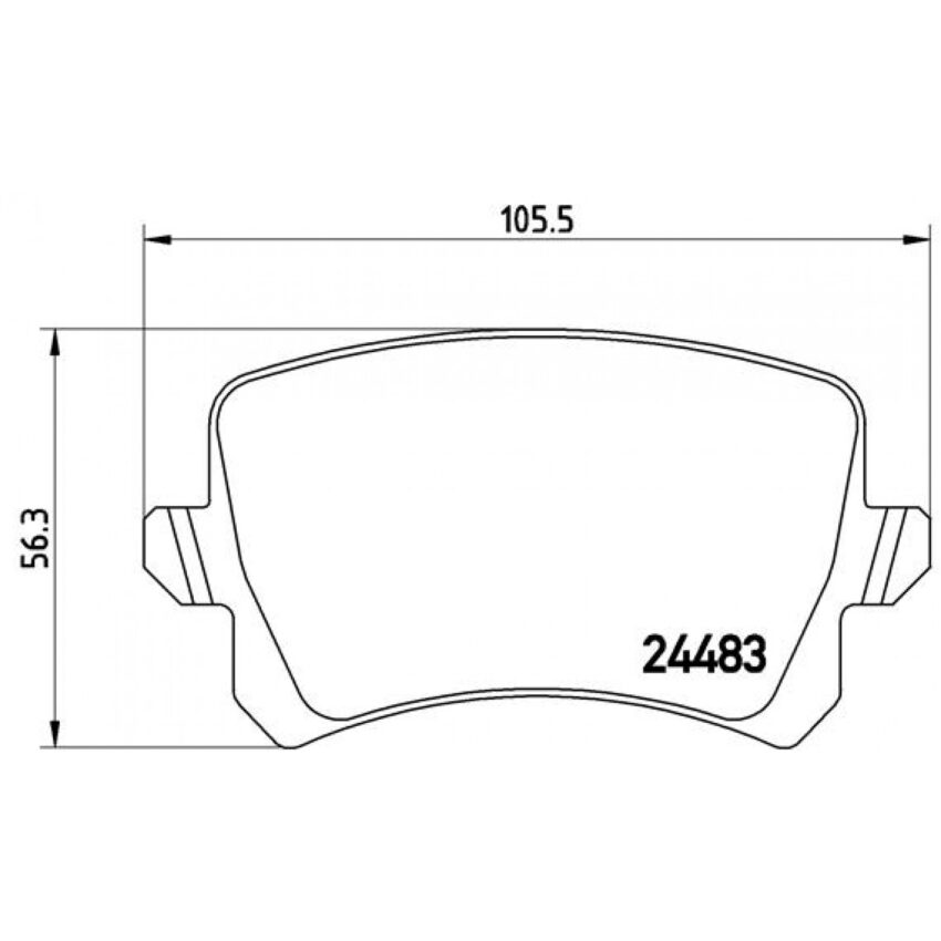 Brake Pad Set, disc brake BREMBO P 85 109