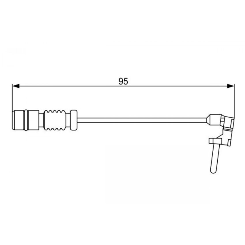 Warning Contact, brake pad wear BOSCH 1 987 474 901