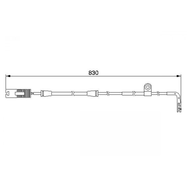 Warning Contact, brake pad wear BOSCH 1 987 474 958