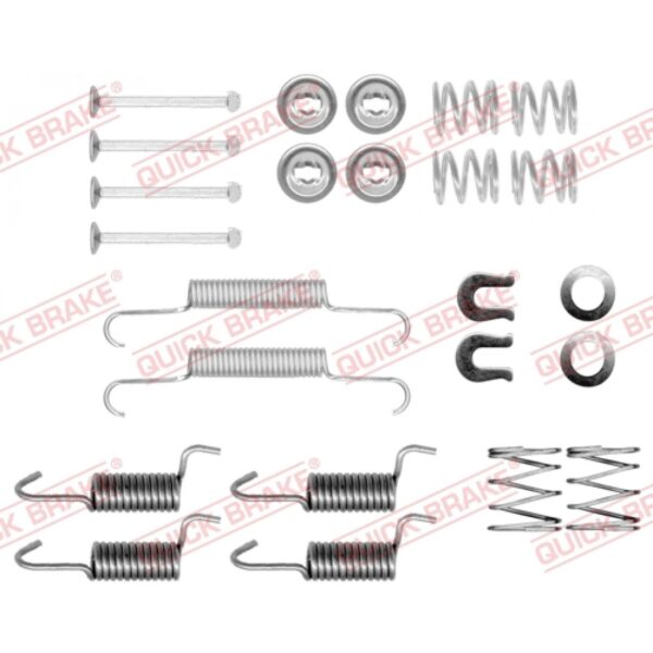 Accessory Kit, parking brake shoes QUICK BRAKE 105-0010