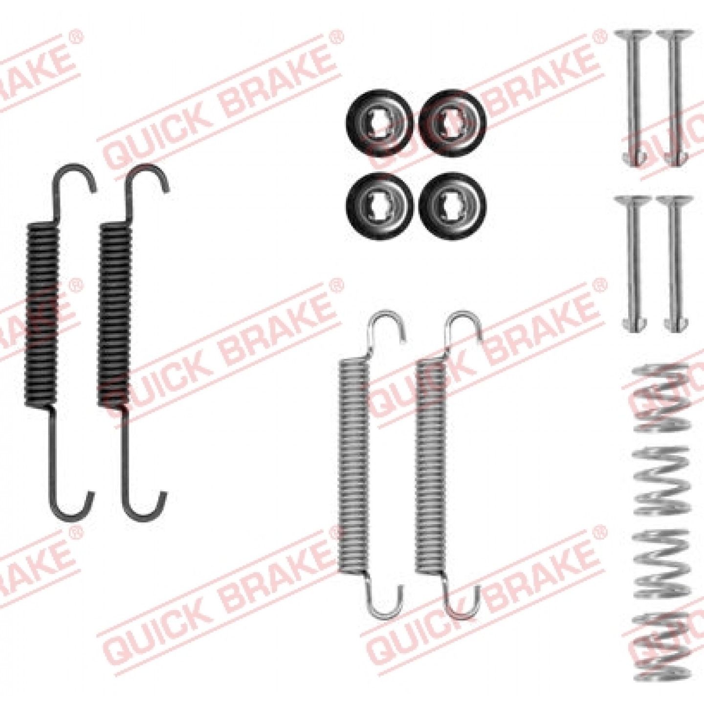 Accessory Kit, parking brake shoes QUICK BRAKE 105-0893