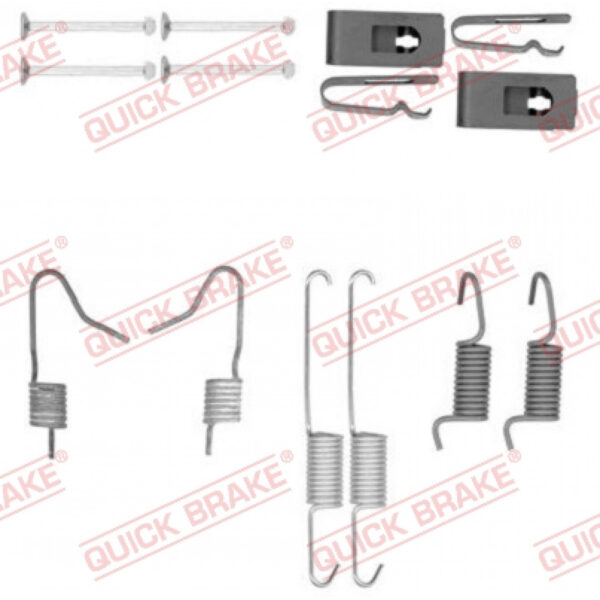 Accessory Kit, parking brake shoes QUICK BRAKE 105-0898