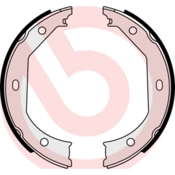Brake Shoe Set, parking brake BREMBO S 06 509