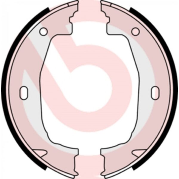 Brake Shoe Set, parking brake BREMBO S 06 510
