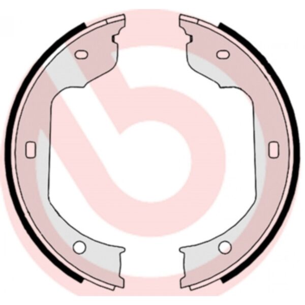 Brake Shoe Set, parking brake BREMBO S 06 511