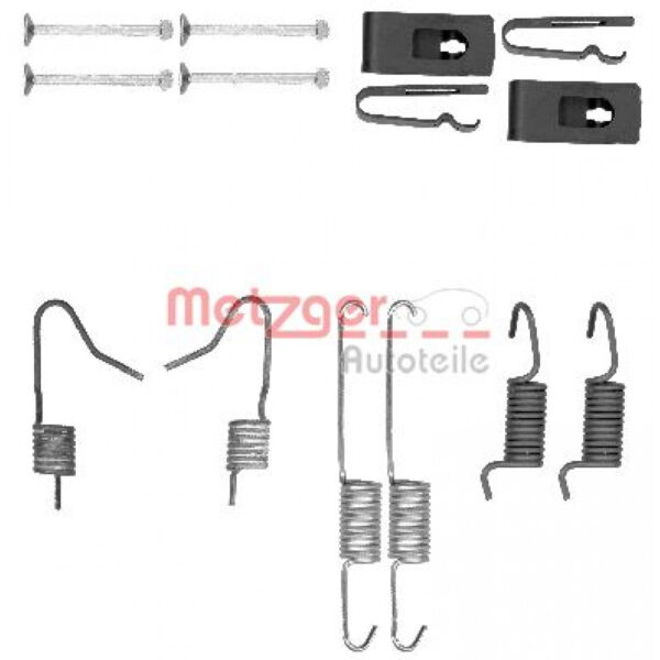Accessory Kit, parking brake shoes METZGER 105-0898